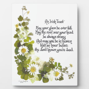 An Irish Toast Plaque