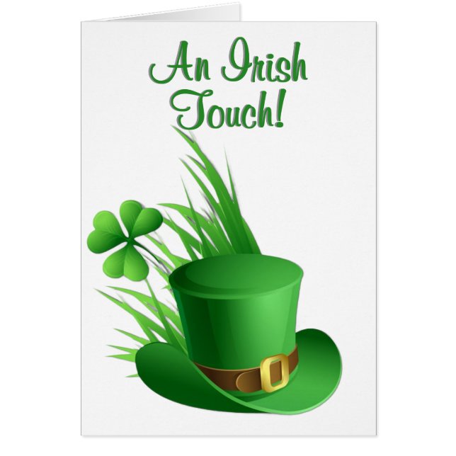 An Irish Touch Leprechaun Clove Hat in Grass B;ank (Front)
