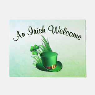 An Irish Touch Leprechaun Clove Hat in Grass Doormat
