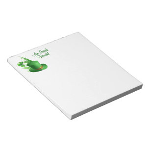 An Irish Touch Leprechaun Clove Hat in Grass Notepad