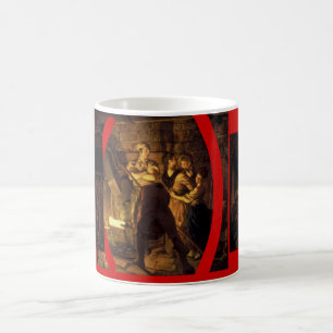 "An Iron Forge" by Joseph Wright Coffee Mug