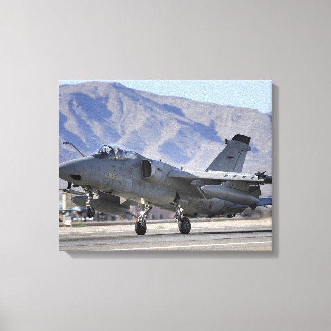 An Italian Air Force AMX fighter Canvas Print (Front)