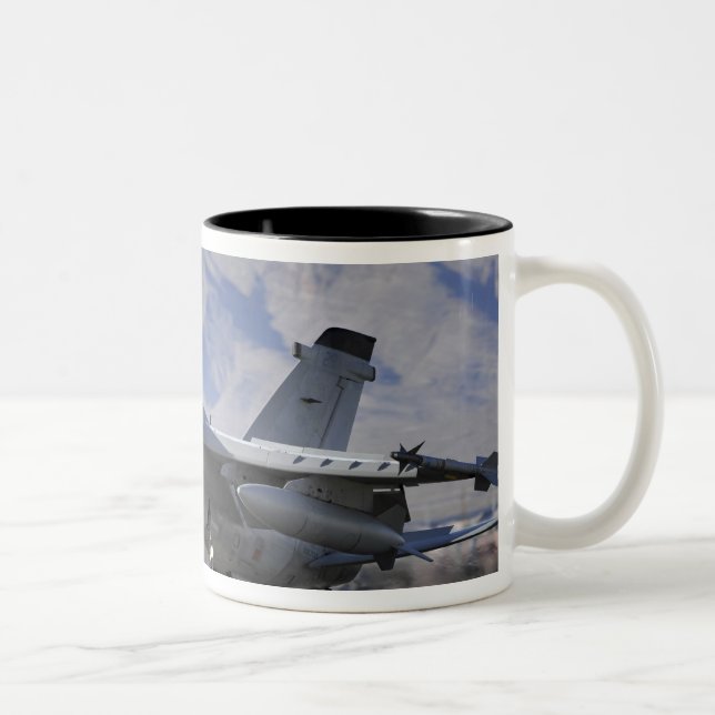 An Italian Air Force AMX fighter Two-Tone Coffee Mug (Right)
