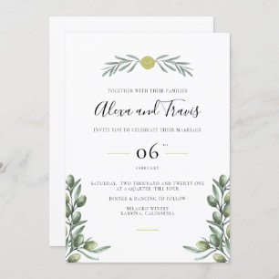 An Italian Garden Wedding Invitation