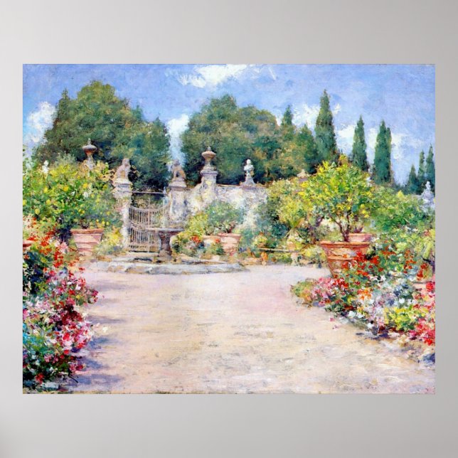 An Italian Garden - William Merritt Chase, Poster (Front)
