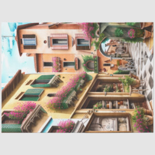 An Italian Street Scene Ephemera Design Series 11 Tissue Paper