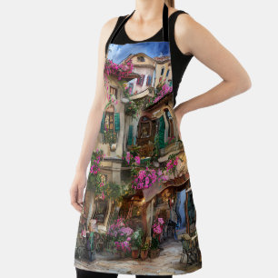 An Italian Street Scene Ephemera Design Series 13 Apron