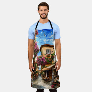 An Italian Street Scene Ephemera Design Series 1 Apron