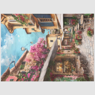 An Italian Street Scene Ephemera Design Series 20 Tissue Paper