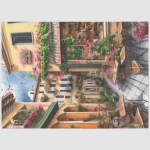 An Italian Street Scene Ephemera Design Series 23 Tissue Paper