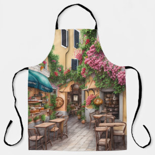 An Italian Street Scene Ephemera Design Series 2 Apron