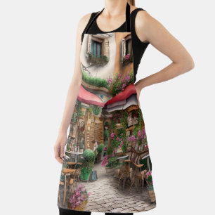An Italian Street Scene Ephemera Design Series 6 Apron