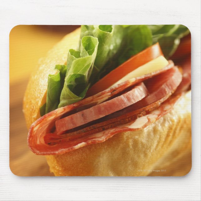 An Italian sub sandwich with Mouse Pad (Front)