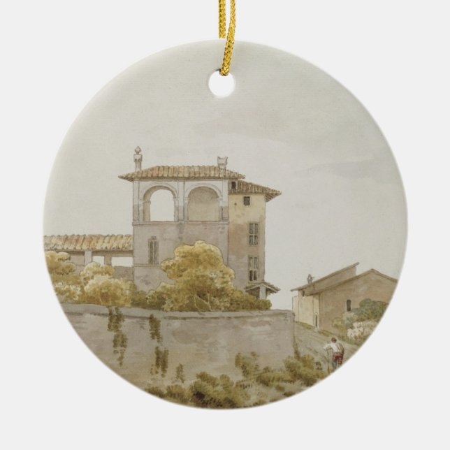 An Italian Villa Ceramic Tree Decoration (Front)
