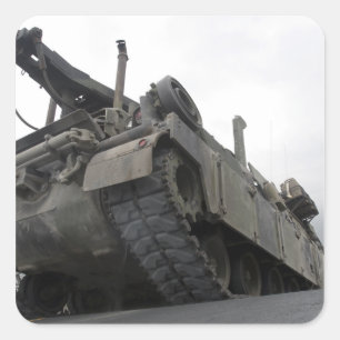 An M88A2 Hercules Recovery Vehicle Square Sticker