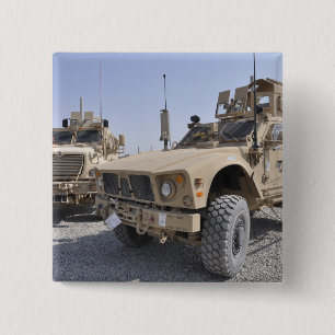 An M-ATV Mine Resistant Ambush Protected vehicl 2 15 Cm Square Badge