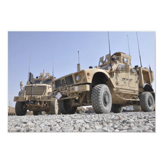 An M-ATV Mine Resistant Ambush Protected vehicl Photo Print (Front)