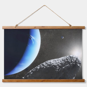 An Neptune's Tiny Moon Hippocamp. Hanging Tapestry