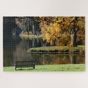 An Oasis of Peace, Autumn at Stourhead Jigsaw Puzzle