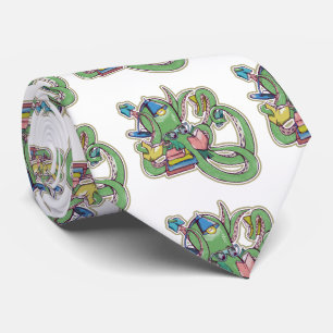 An octopus that loves to read tie