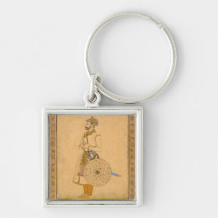 An Officer, standing, with sword and shield, from Key Ring