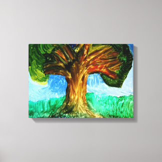 An oil painting called Tree Island by Samuel Pye Canvas Print