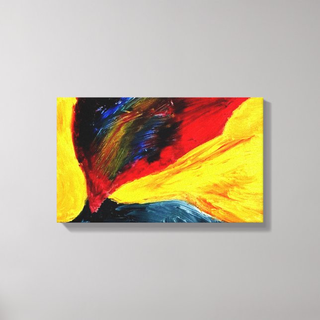 An oil painting called Volcano by Samuel Pye Canvas Print (Front)