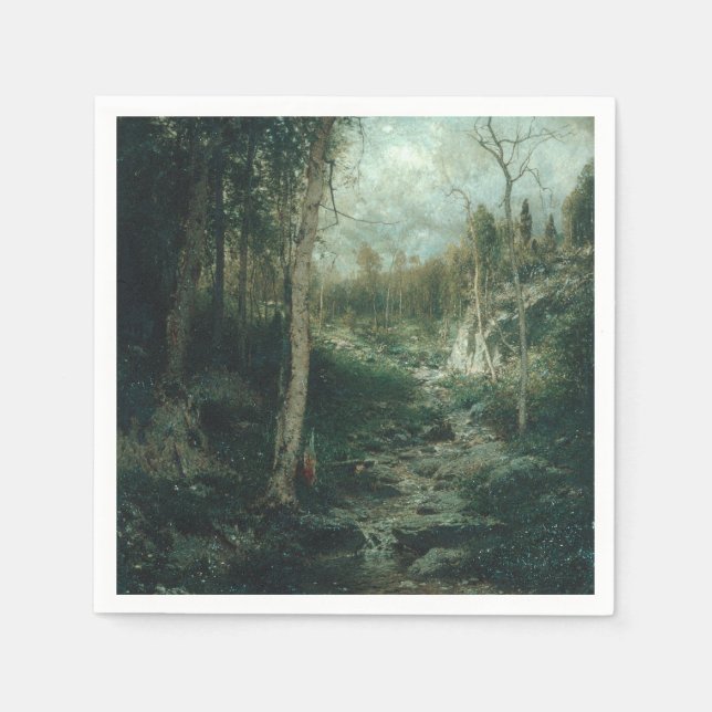 An Old Clearing Painting (1881) - Napkins (Front)