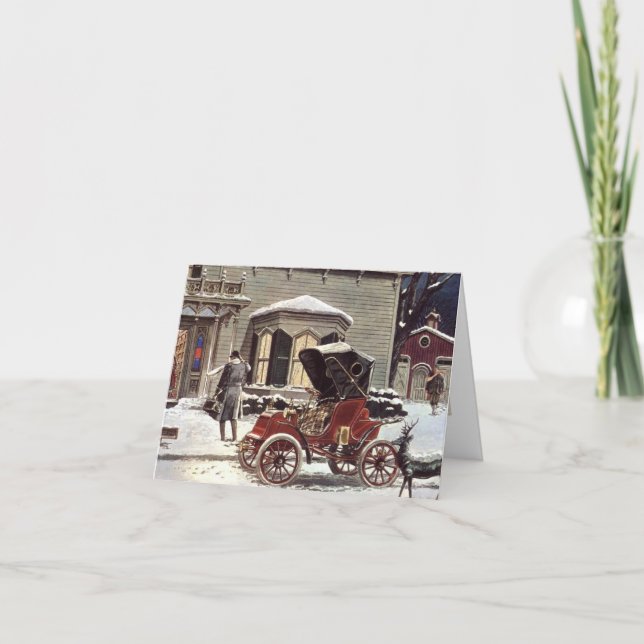 An Old Fashioned Christmas Holiday Card (Front)