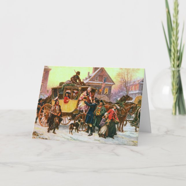 An Old Fashioned City Christmas Card (Front)