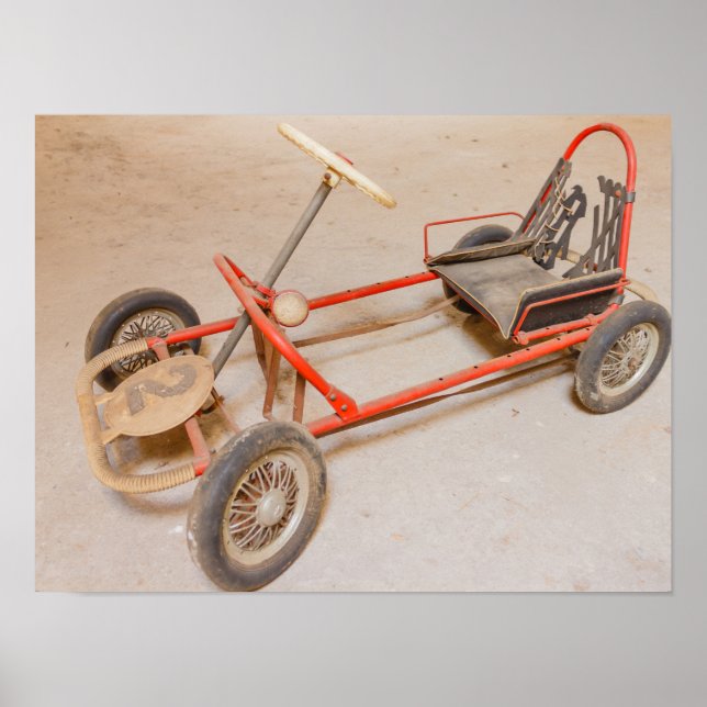 an old go-kart  on   Value Poster Paper (Matte) (Front)