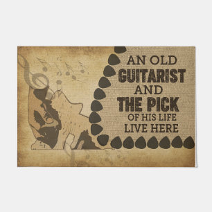 An Old Guitarist And The Pick Of His Life Doormat