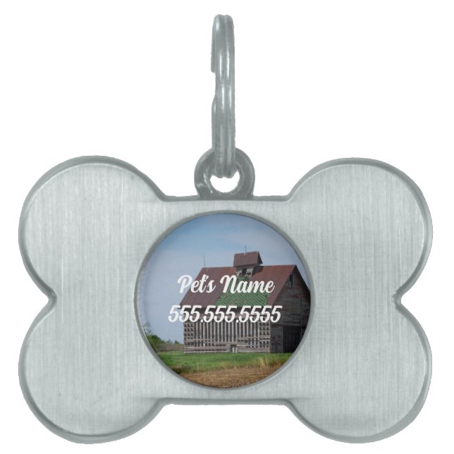 An Old Illinois Barn Pet ID Tag (Front)
