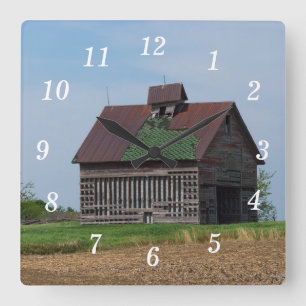 An Old Illinois Barn Wall Clock