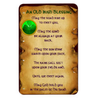An Old Irish Blessing Parchment
