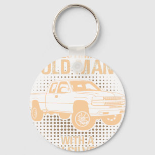 An Old Man Chevrolet Silverado 2000 Key Ring