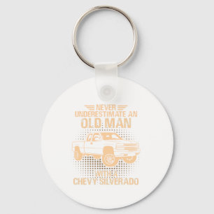 An Old Man Chevrolet Silverado 2000 Key Ring