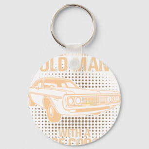 An Old Man Dodge Coronet 1972 Key Ring