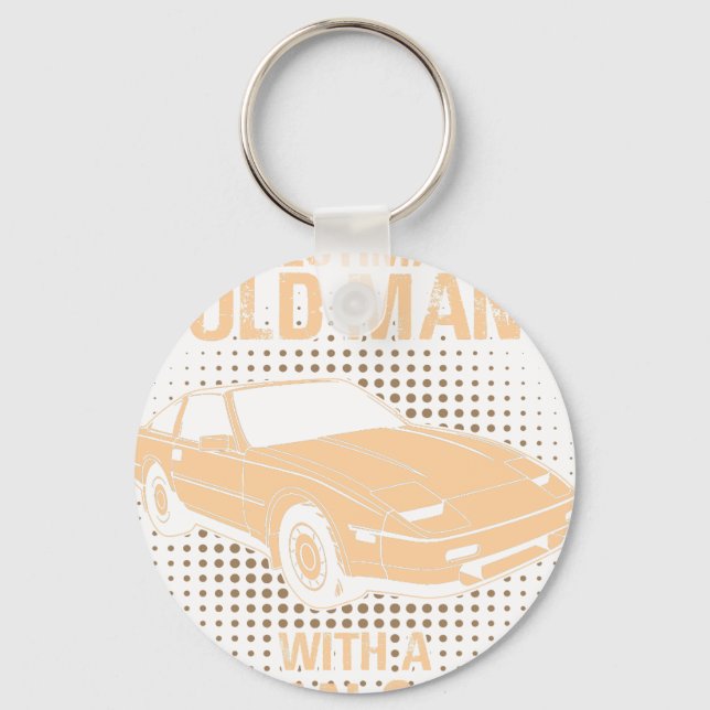 An Old Man Nissan 300zx Key Ring (Front)