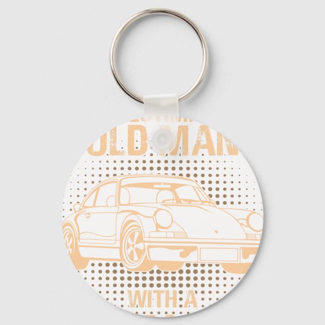 An Old Man Porsche 911 Carrera Rs 2.7 Key Ring (Front)