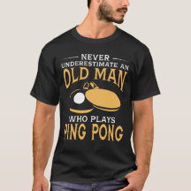 An Old Man Who Plays Ping Pong