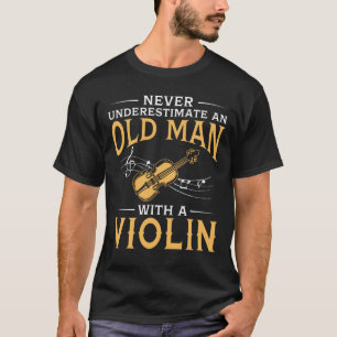 An Old Man With A Violin T-Shirt