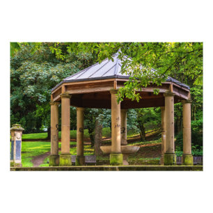 An old pavilion in a park photo print