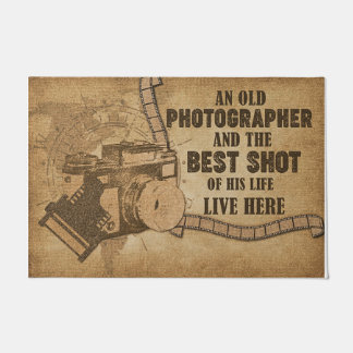 An Old Photographer Doormat, Photographer Retro Doormat