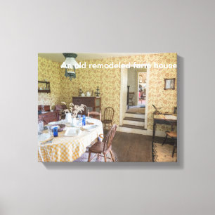 An old remodeled farm house canvas print