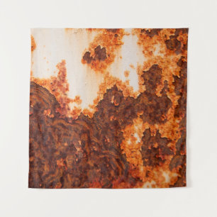 An old rusty stains surface corrosion tapestry