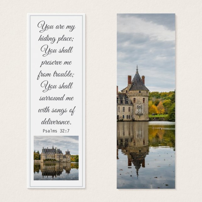 An Old Vintage Autumn Tower Elegant Bible Verse (Front & Back)