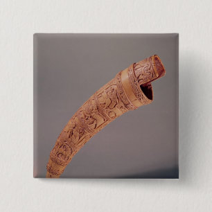 An oliphant, from the Treasure of St. Sernin 15 Cm Square Badge