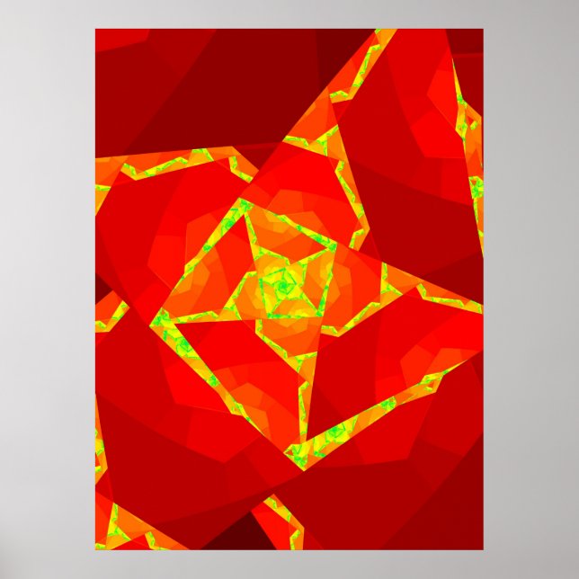 An Open Rose Poster (Front)