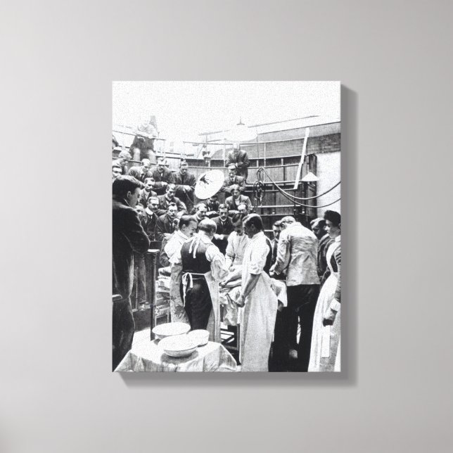 An Operation at Charing Cross Hospital Canvas Print (Front)